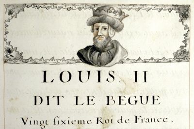1F127 : Abrégé de l&#8217;histoire de France. Ouvrage manuscrit rédigé par André Fleury, précepteur pour l&#8217;éducation du jeune roi Louis XV, 1717-1718. Page 1