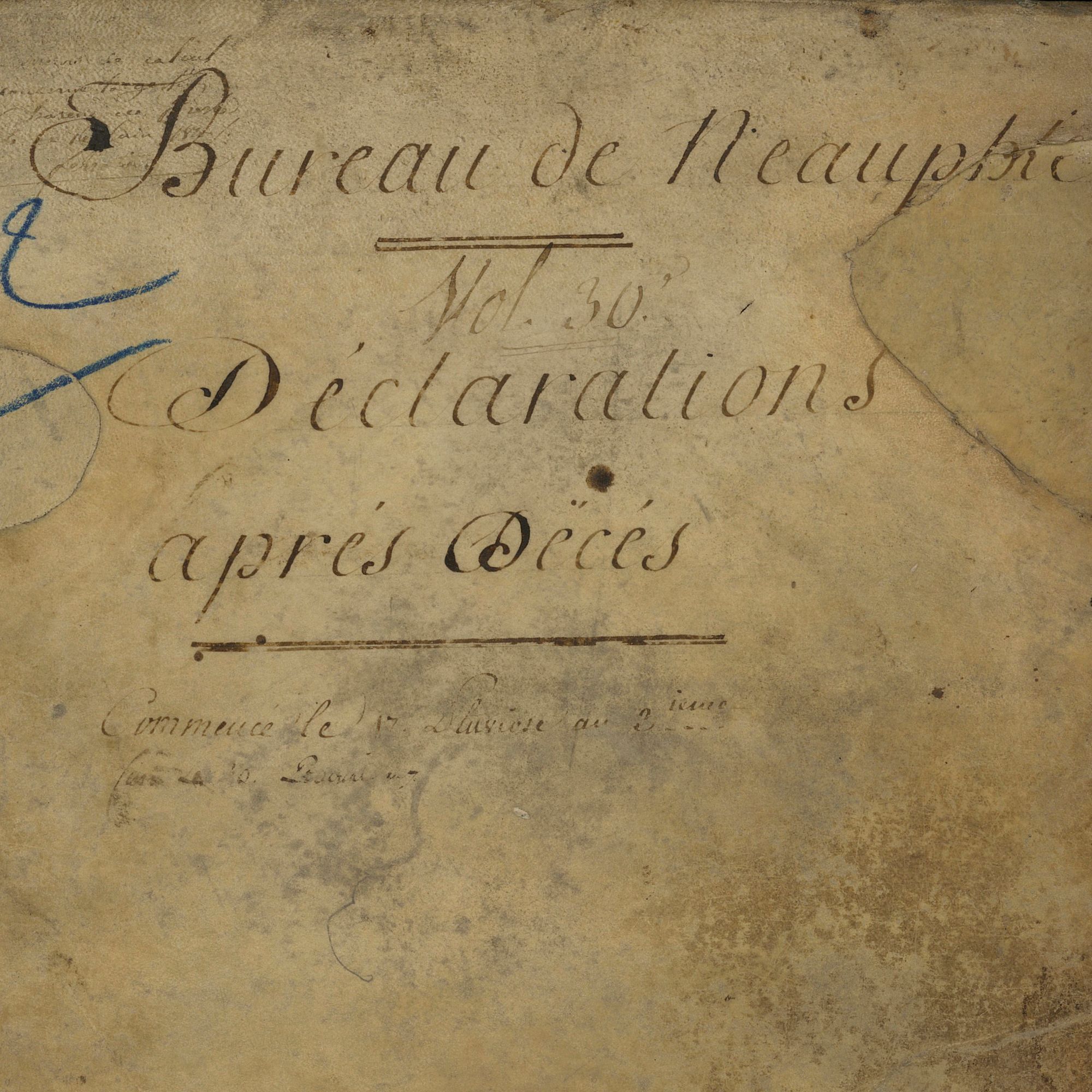 Déclarations de succession