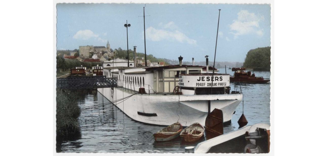 Carte postale de Conflans-Sainte-Honorine, "Je Sers"