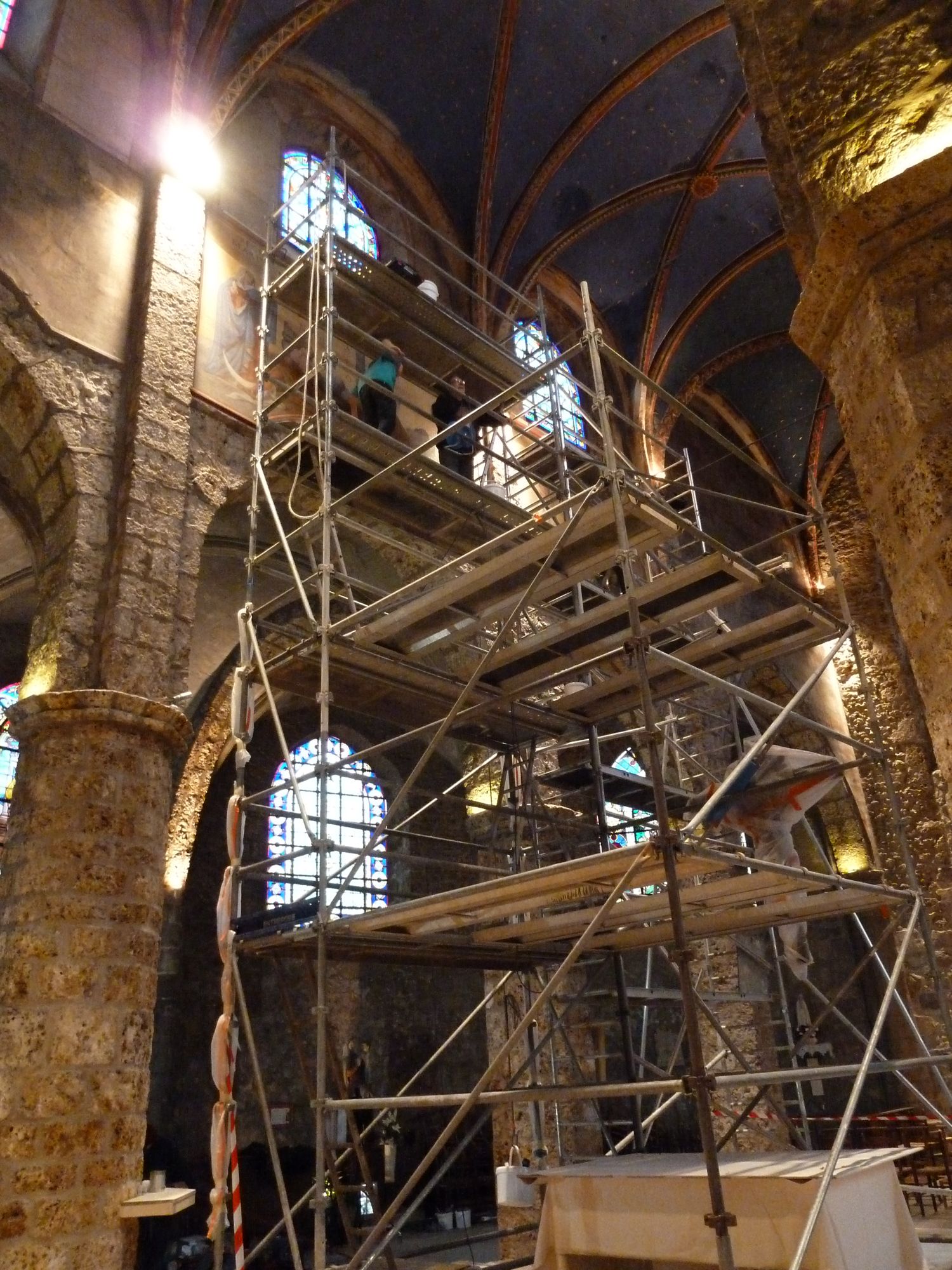 Intervention des restaurateurs en novembre 2013