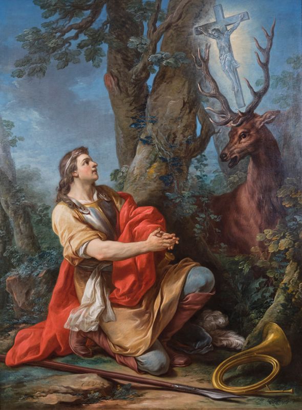 La Conversion de saint Hubert, Carle van Loo (1758)