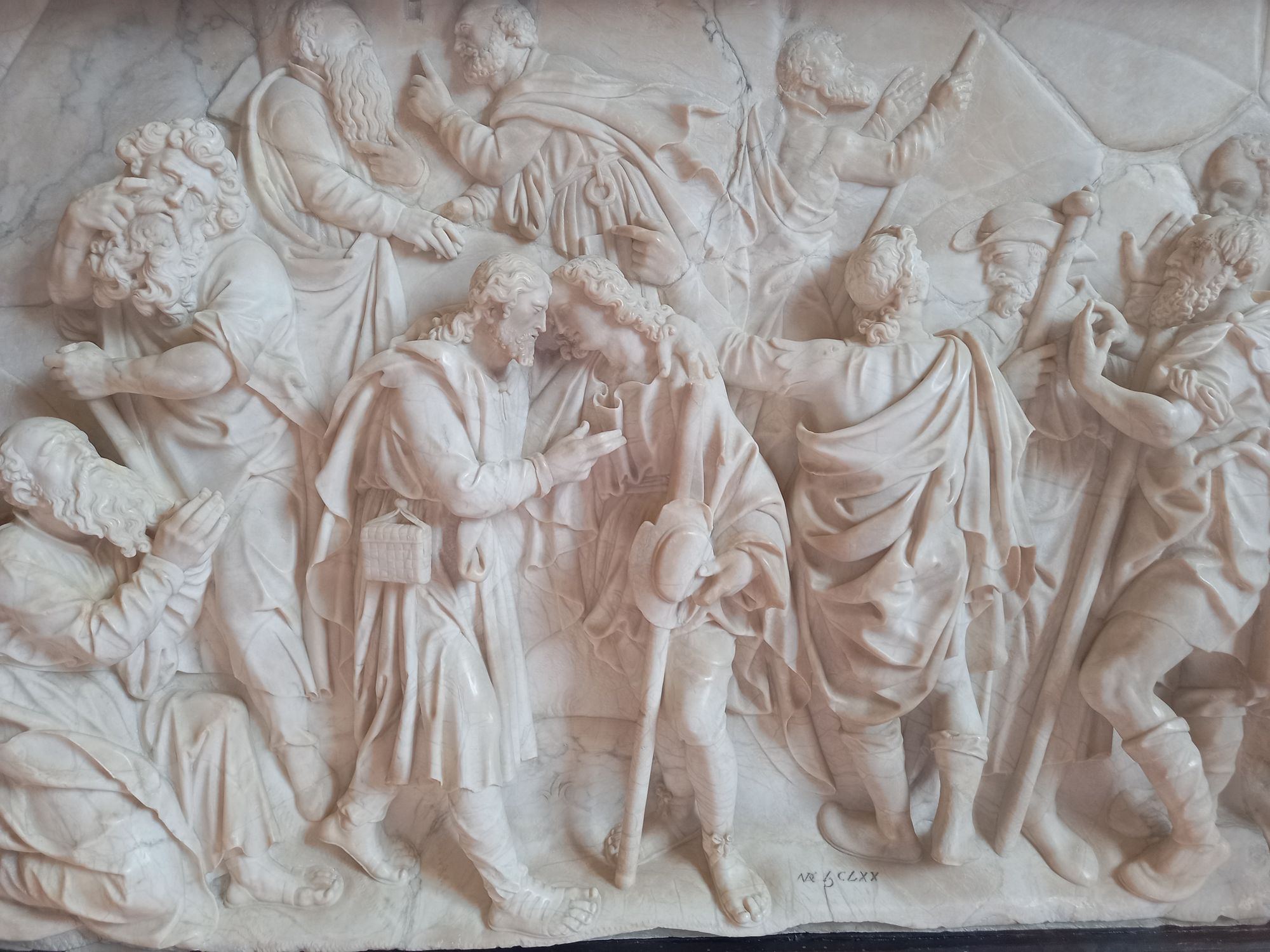 Détail du haut-relief (après restauration)