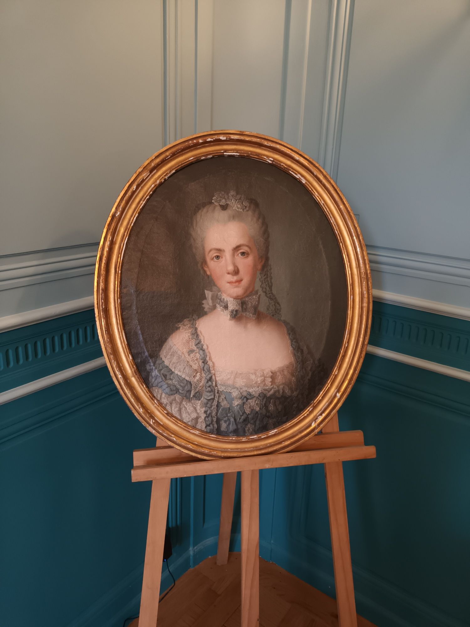 Le portrait avant restauration