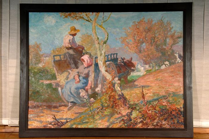 Chemin creux, Automne le matin 