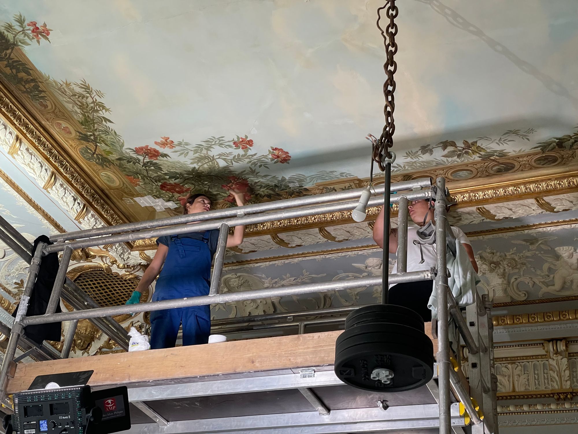 Nettoyage du plafond