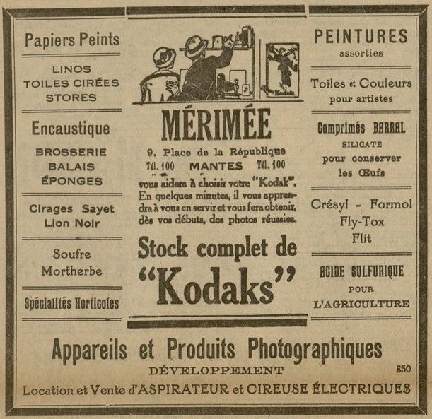 Publicité sur les appareils portatifs de la marque Kodak
