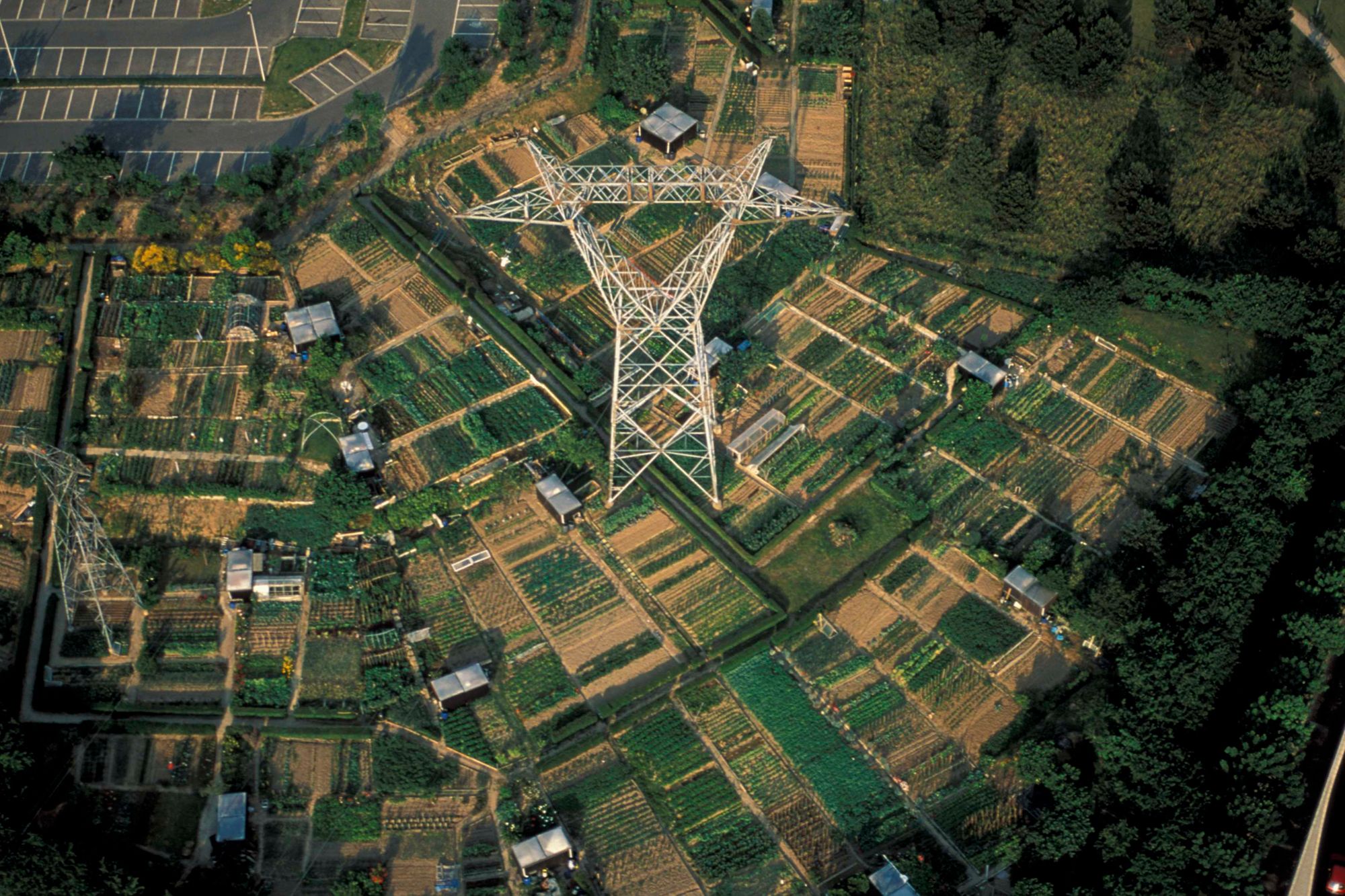 Jardins ouvriers en zone périurbaine