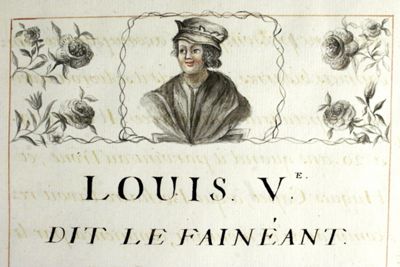 1F127 : Abrégé de l&#8217;histoire de France. Ouvrage manuscrit rédigé par André Fleury, précepteur pour l&#8217;éducation du jeune roi Louis XV, 1717-1718. Page 2