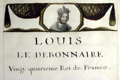 1F127 : Abrégé de l&#8217;histoire de France. Ouvrage manuscrit rédigé par André Fleury, précepteur pour l&#8217;éducation du jeune roi Louis XV, 1717-1718. Page 3