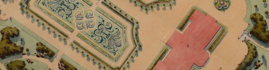 Plan du parc de Landwarowo en Lituanie par Edouard André [AD78 | 141J 279]