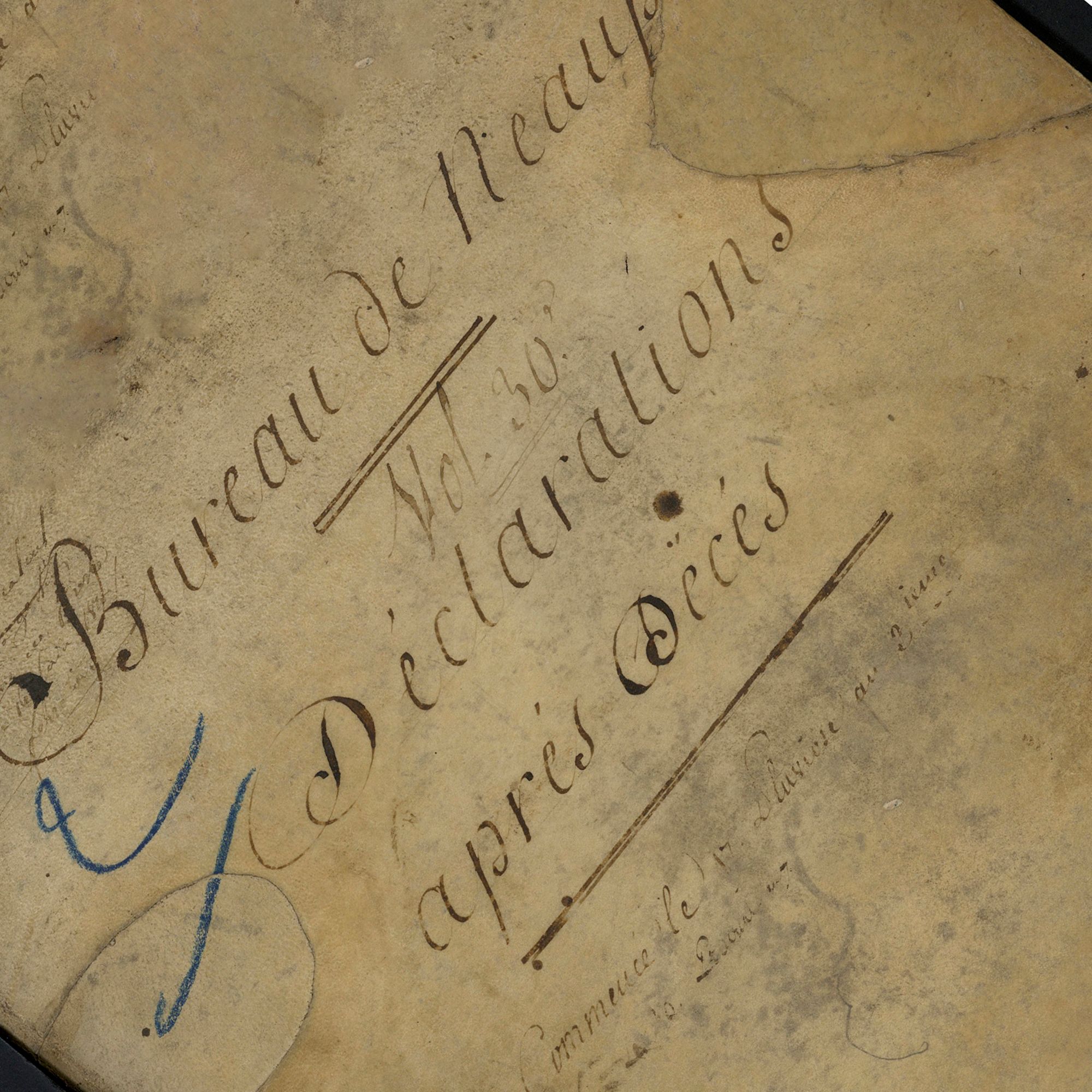 Registres de déclarations de successions