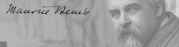 Maurice Denis dans son atelier