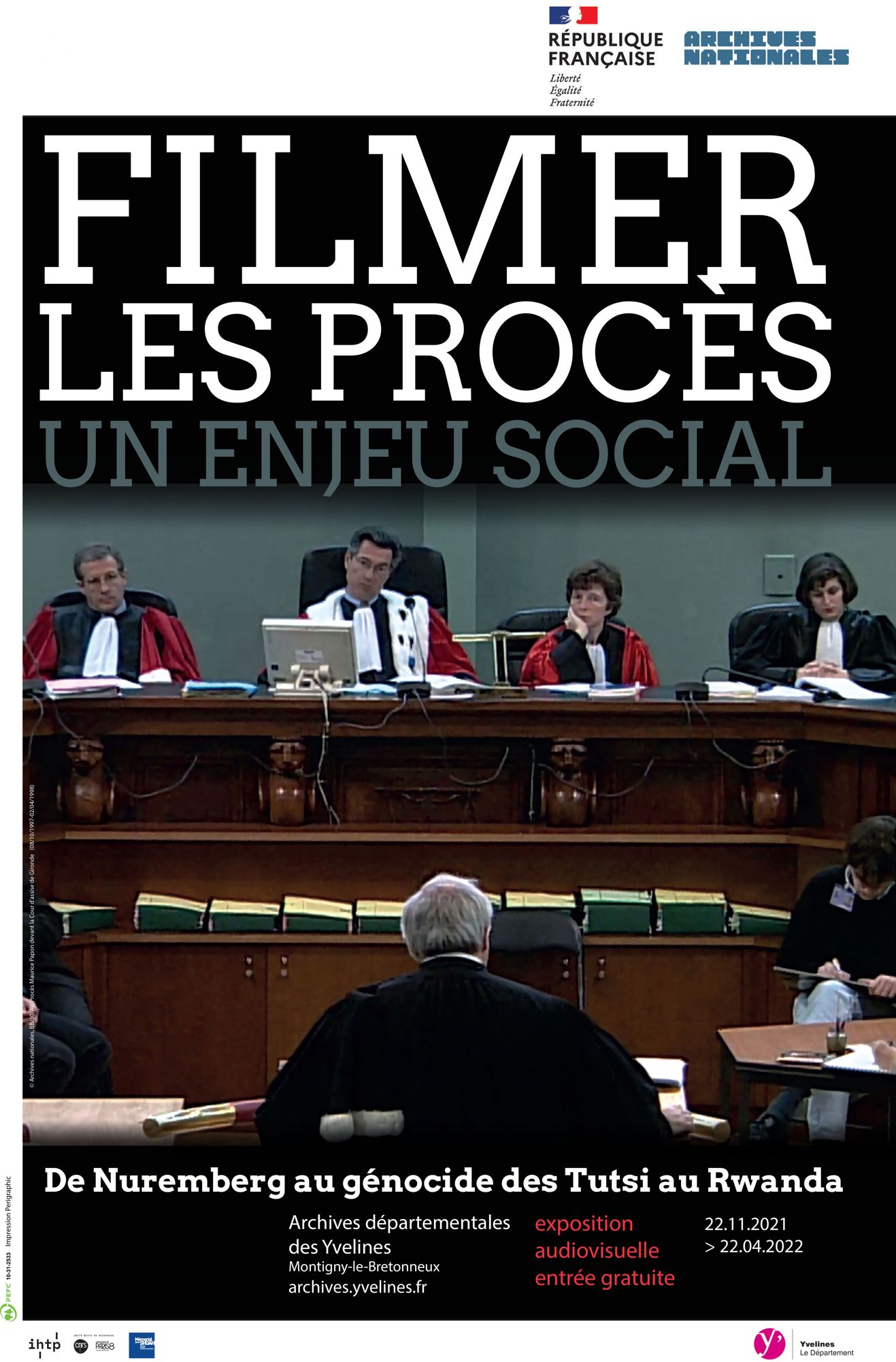 Affiche Filmer les procès un enjeu social